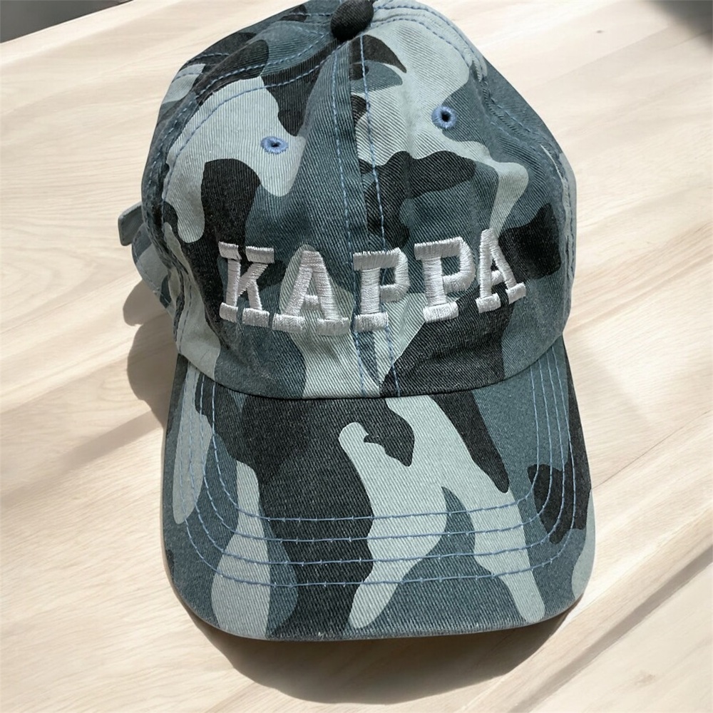 KAPPA Blue Camo Cap / Hat by Cobra, Adjustable Size, Like New